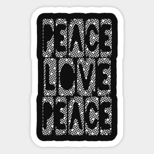 World Peace & Love Sticker